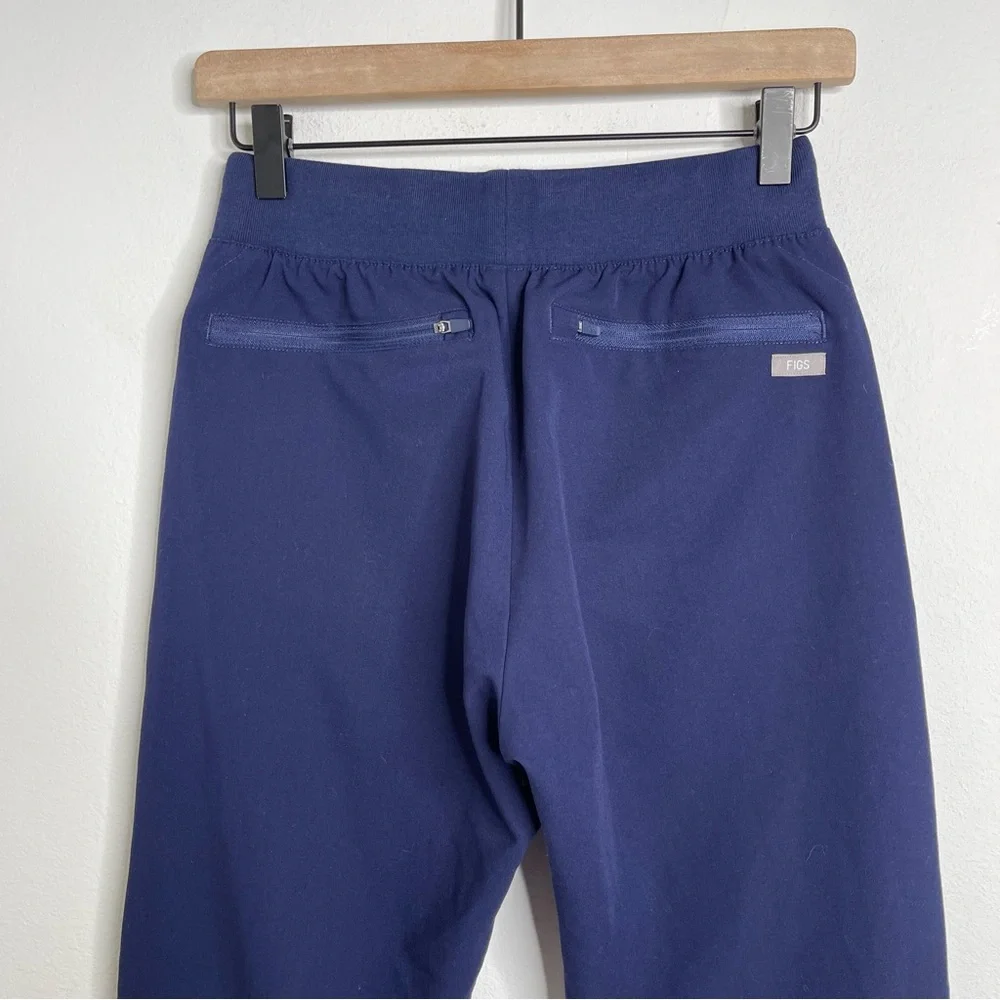 FIGS Technical Collection Navy Scrub Pants XS Snap Zip Pocket Style M19SW2002